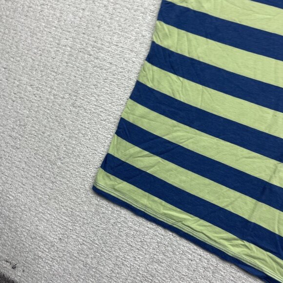 Y2K Volcom Tank Top Striped Blue / Mint Green Skate Surf Men Sz L Beach Summer - Picture 5 of 10